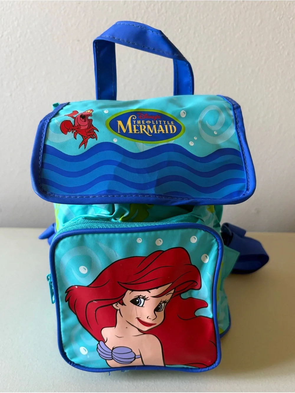 Disney The Little Mermaid Kids Backpack - Aqua & Red